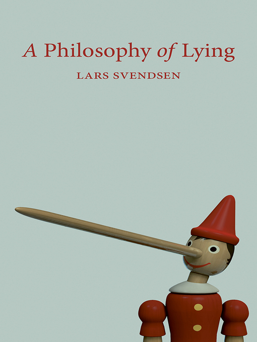 Cover image for A Philosophy of Lying